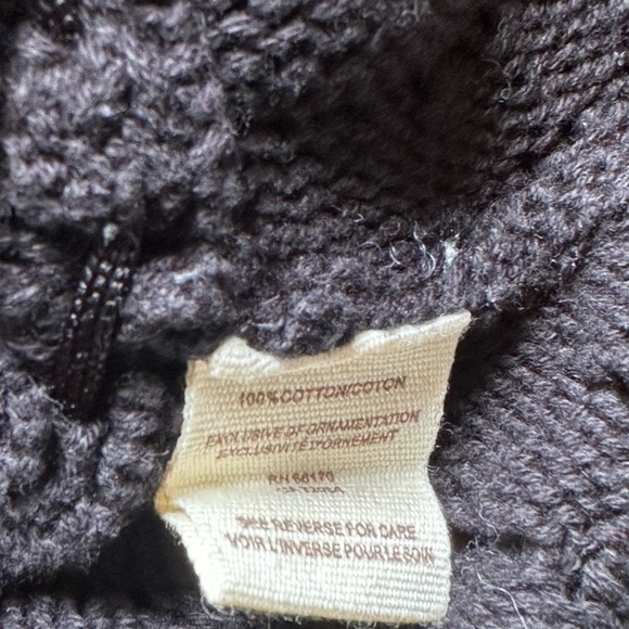 Free people cropped vneck cardigan with blue detail size XS. 100%cotton - Picture 6 of 9